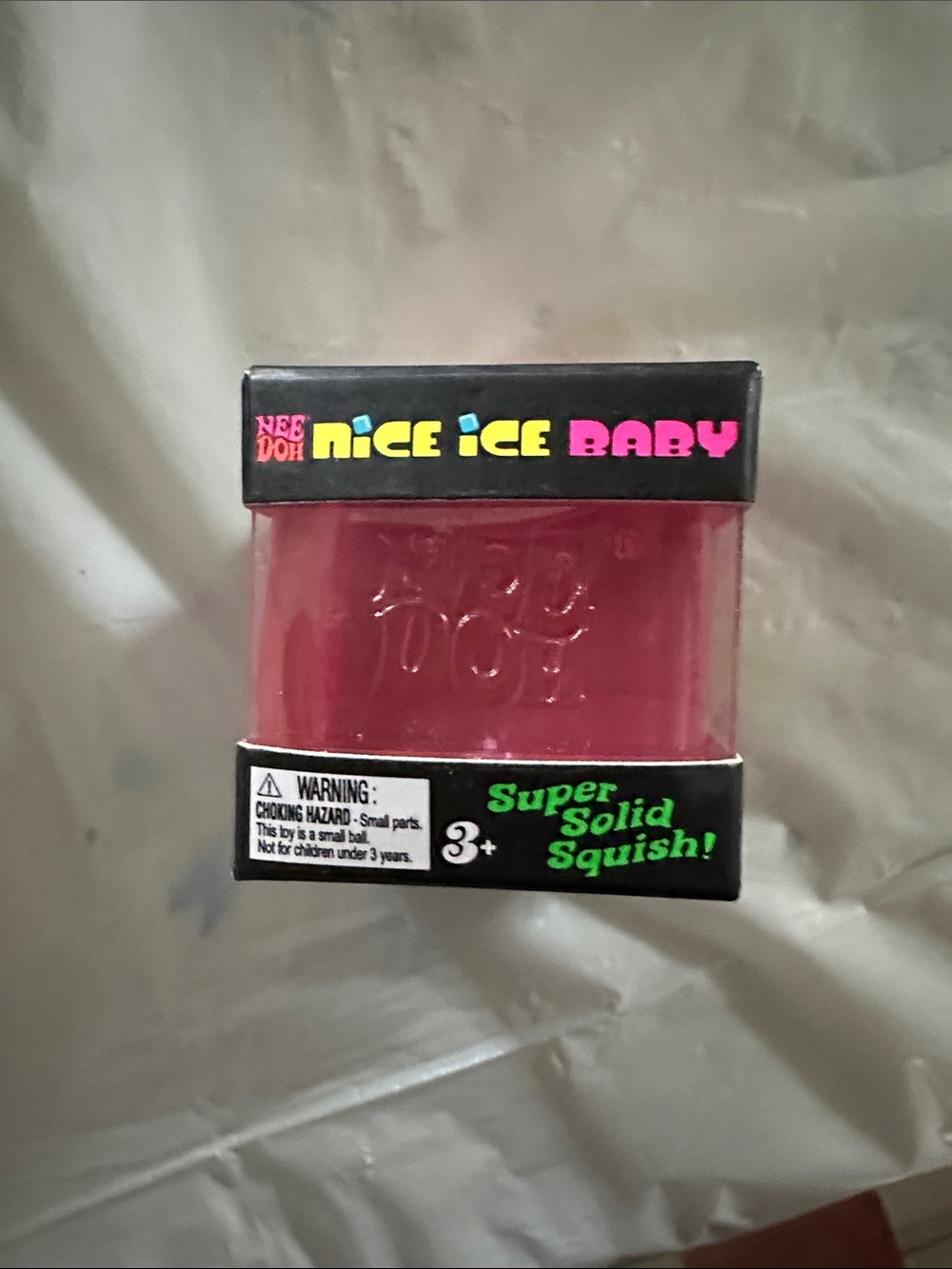 Nice Ice Baby Super Solid Squish - Pink Squishy Toy authentic NEE DOH